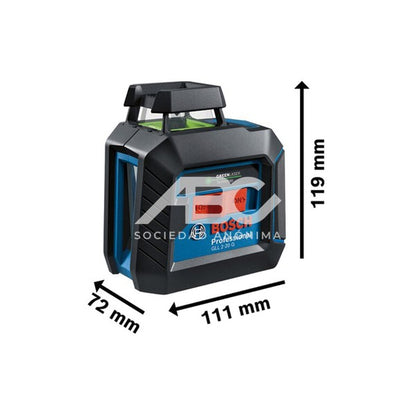 NIVEL LÁSER DE LÍNEA CON LÍNEA VERDE HORIZONTAL DE 360° BOSCH 0601065001