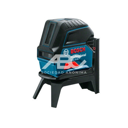 NIVEL LASER DE LINEAS Y PUNTOS ROJOS GCL 2-15 CON MALETIN Y SOPORTE DE ALTA VISIBILIDAD DEL BOSCH 0601066E02