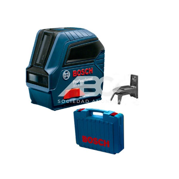 NIVEL LASER DE LINEAS Y PUNTOS ROJOS GCL 2-15 CON MALETIN Y SOPORTE DE ALTA VISIBILIDAD DEL BOSCH 0601066E02