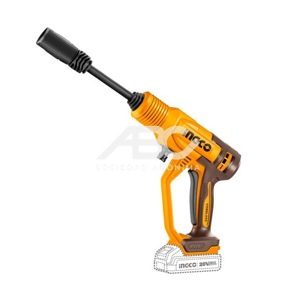 HIDROLAVADORA 20V. PRESION MAXIMA: 24.8 BAR. CAUDAL: 2.8 L/MIN. SISTEMA DE PARADA AUTOMATICA INGCO CPWLI2036