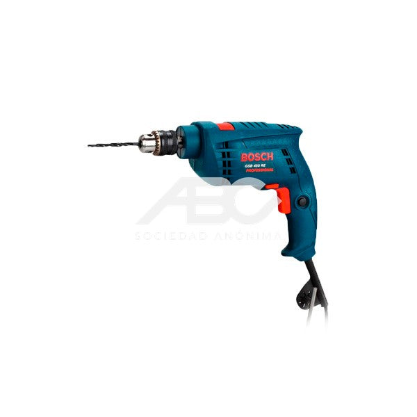 TALADRO GSB 450RE - MANDRIL 10 MILIMETROS DE 450W DE 0-3100 RPM - 1.2KG BOSCH 06011B50H0