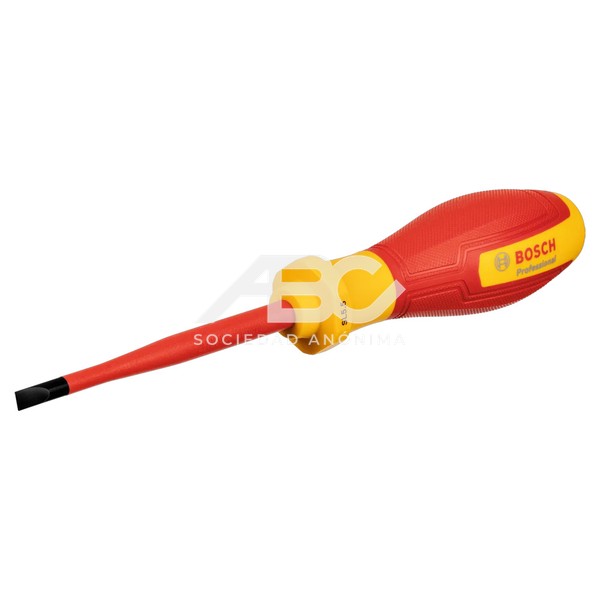 DEST. VDE SL 5.5 X 100MM EN COLOR PLATA, AMARILLO Y ROJO DESARROLADA PARA ELECTRICISTAS BOSCH 1600A02NC3