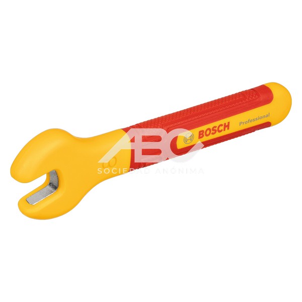 LLAVE FIJA VDE 8MM EN COLOR PLATA, AMARILLO Y ROJO DESARROLADA PARA ELECTRICISTAS BOSCH 1600A02NE9
