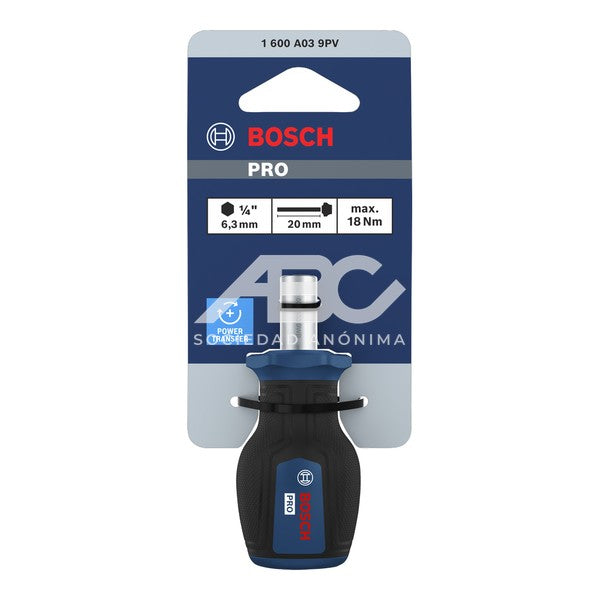 1 PIEZA DESTORNILLADOR CORTO PARA PUNTAS PRO BOSCH 1600A039PV