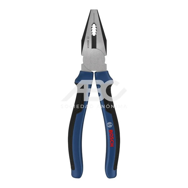 PINZA UNIVERSAL 180 MM CON MANGO SOFT GRIP EN COLOR PLATA BOSCH 1600A039RC