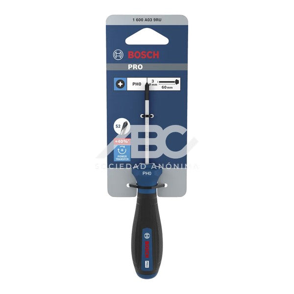 1 PIEZA DESTORNILLADOR PRO PH0 × 60 MM BOSCH 1600A039RU