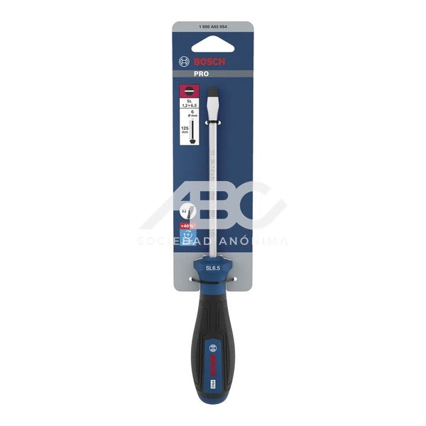 1 PIEZA DESTORNILLADOR PRO SL 1.2 × 6.5 × 125 MM BOSCH 1600A039S4