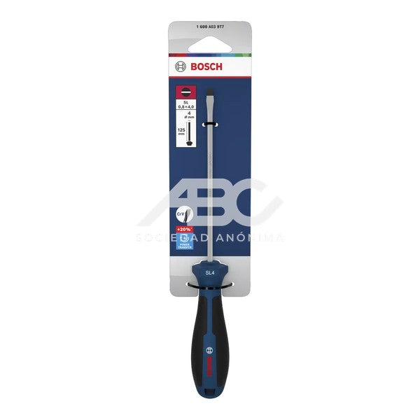 1 PIEZA DESTORNILLADOR SL 0.8 × 4.0 × 125MM BOSCH 1600A039T7