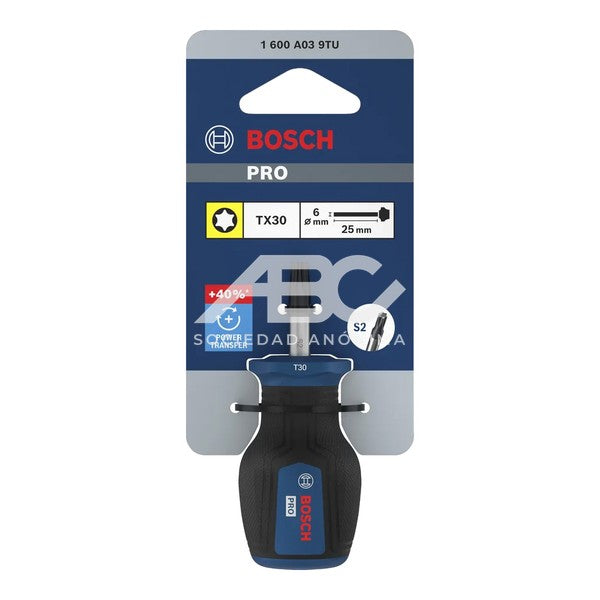 1 PIEZA DESTORNILLADOR CORTO PRO TX30 × 25 MM BOSCH 1600A039TU