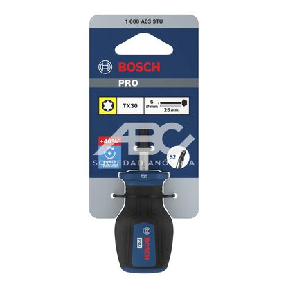 1 PIEZA DESTORNILLADOR CORTO PRO TX30 × 25 MM BOSCH 1600A039TU