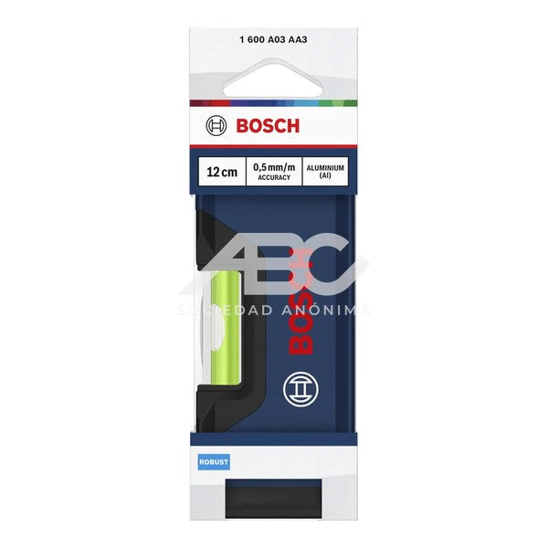 1 PIEZA NIVEL DE BURBUJA TIPO CAJA 12 CM BOSCH 1600A03AA3