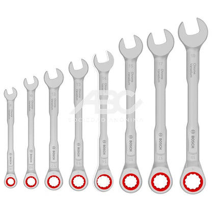 JUEGO DE LLAVES CRIQUE COMBINADA (8-19MM) 8 PIEZAS BOSCH 1600A03AG5