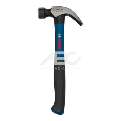 MARTILLO DE UÑA 567G EN COLOR PLATA, AZUL E NEGRO DESARROLADA PARA ELECTRICISTAS BOSCH 1600A03AK6