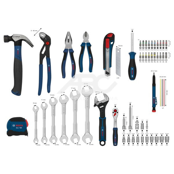 SET DE HERRAMIENTAS X 89PZ BOSCH 1600A03AL2