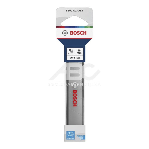 REPUESTO CUTTER, TRINCHETA 10 PIEZAS BOSCH 1600A03AL3