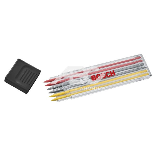 MINAS DE COLORES PARA PORTAMINAS 2,8MM REPUESTO 6PZAS BOSCH 1600A03AL5