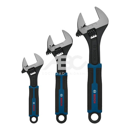3 KIT LLAVES AJUSTABLES 150/200/250MM 3PZS BOSCH 1600A03B2J