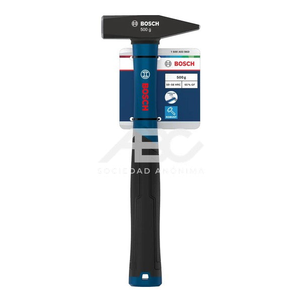MARTILLO DE MECANICO 500GR EN COLOR PLATA, AZUL E NEGRO DESARROLADA PARA ELECTRICISTAS BOSCH 1600A03B6D