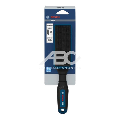 CEPILLO PARA LIMAS PRO 210 MM EN COLOR PLATA, AZUL E NEGRO DESARROLADA PARA ELECTRICISTAS BOSCH 1600A03DN8