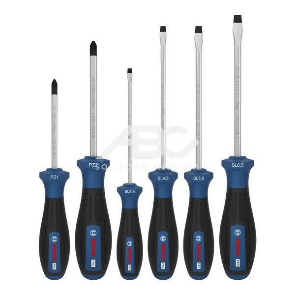 JUEGO DESTORNILLADOR PRO PZ/SL 6 PIEZAS BOSCH 1600A03HU4