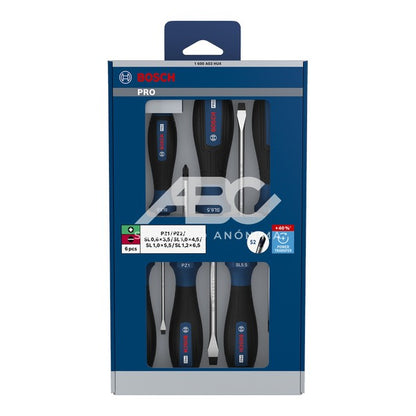 JUEGO DESTORNILLADOR PRO PZ/SL 6 PIEZAS BOSCH 1600A03HU4