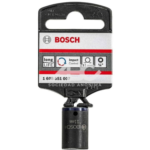 TUBO DE IMPACTO. DADO IMPACTUBO DE IMPACTO. O 1/4`` X 11 MM X 25 MM (EXDXL) BOSCH 1608551007