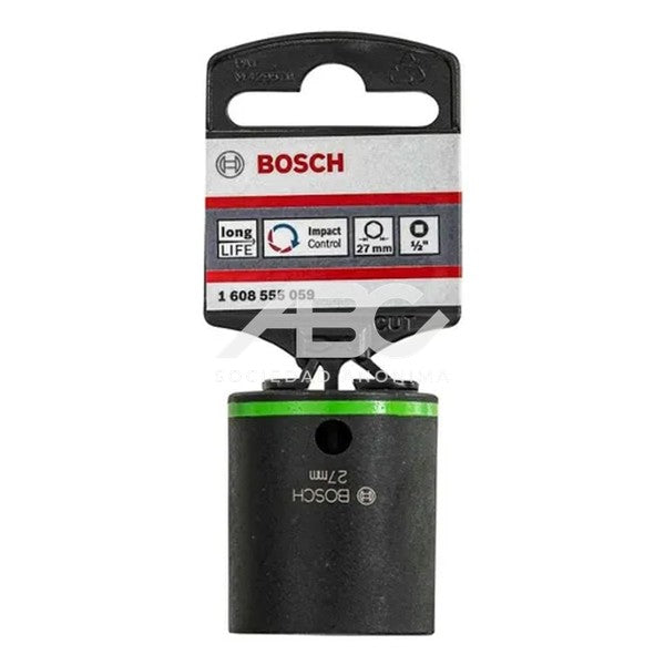 TUBO DE IMPACTO. DADO IMPACTUBO DE IMPACTO. O 1/2`` X 27 MM X 50 MM (EXDXL) BOSCH 1608555059 / 2608003056