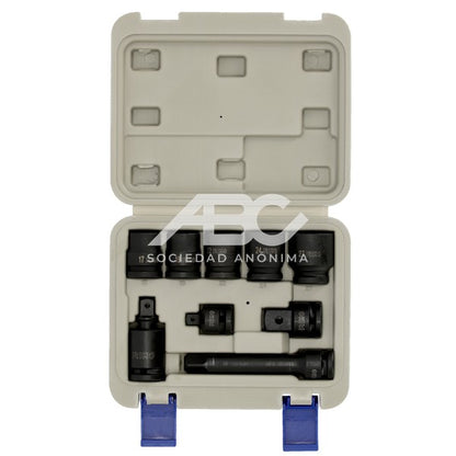 JUEGO DE 9 VASOS HEXAGONALES DE IMPACTO DE 1/2", EN CAJA DE PLÁSTICO IRIMO 167-9-4