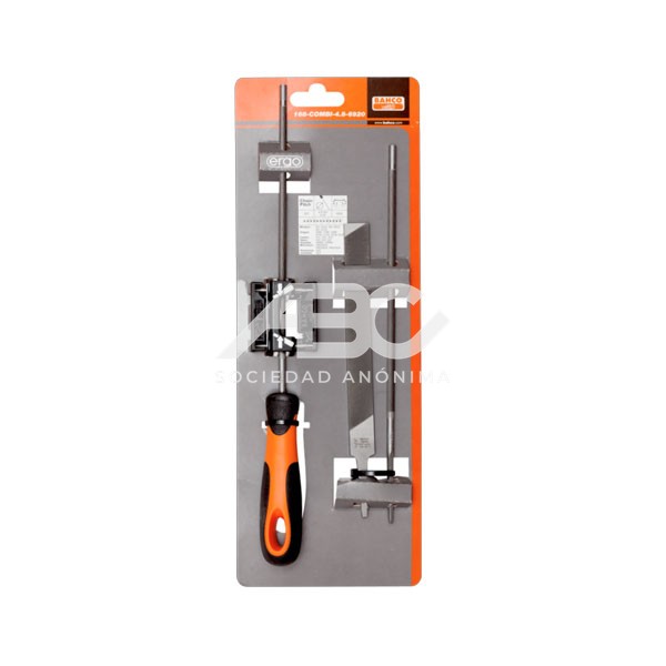 KIT DE AFILADO COMBINADO QUE INCLUYE DOS LIMAS REDONDAS PARA CADENA DE MOTOSIERRA DE 8" Y UNA BAHCO 168-COMBI-4.0-6922