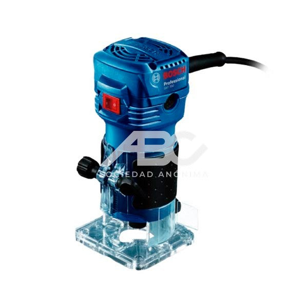 FRESADORA GKF 550 / POTENCIA: 550 W / VELOCIDAD: 33000 RPM / INCLUYE: BASE RECTA DE ACRILICO BOSCH 06016A00H0