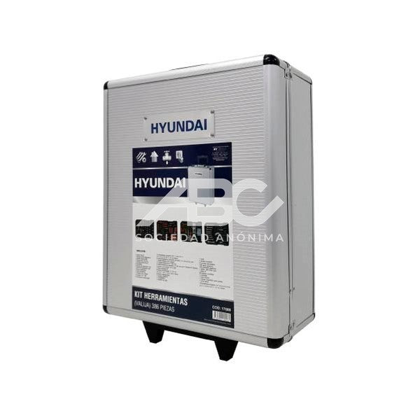 KIT HERRAMIENTAS EN VALIJA ALUMINIO 384 PIEZAS HYUNDAI 17089