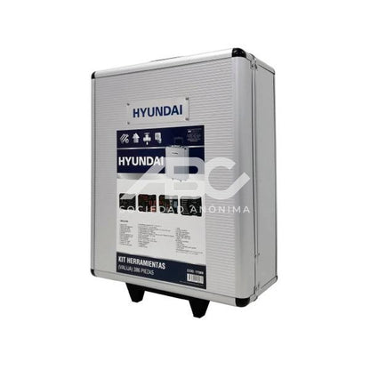 KIT HERRAMIENTAS EN VALIJA ALUMINIO 384 PIEZAS HYUNDAI 17089