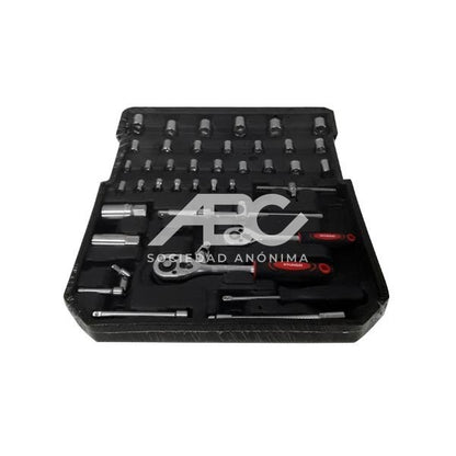 KIT HERRAMIENTAS EN VALIJA ALUMINIO 384 PIEZAS HYUNDAI 17089