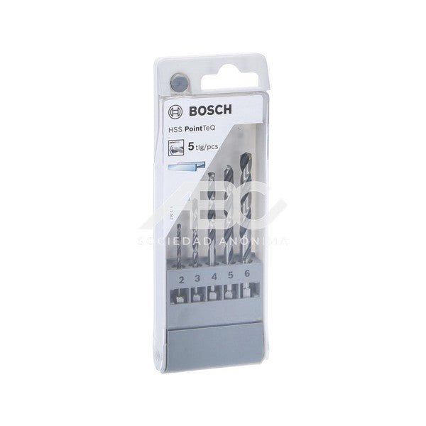 JUEGODE MECHAS POINTTEQ HEX, 2-6MM (5 PZS) BOSCH 2607002825