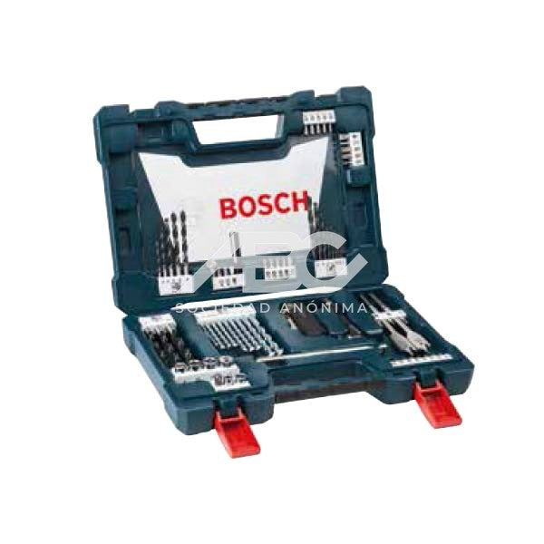 MALETÍN V-LINE CON 68 UNIDADES PARA TALADRAR Y ATORNILLAR BOSCH 2607017409