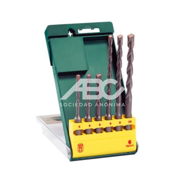 SET PROMOLINE MECHAS SDS PLUS S2 X 6 PZ BOSCH 2607019447