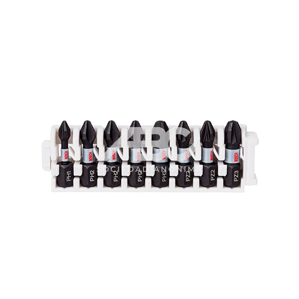 JUEGO DE 8 PUNTAS BOSCH X25MM CONTOL IMPACTO PH1 PH2X3 PH3 PZ2X2 PZ3 2608522323