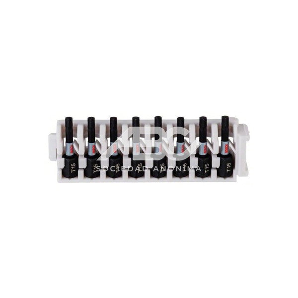 JUEGO DE 8 PUNTAS PARA ATORNILLAR IMPACT CONTROL T15 - 25MM BOSCH 2608522379