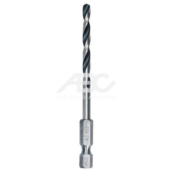 PAQUETE DE MECHAS HSS POINTTEQ HEX, 4.2MM (10 PZS) BOSCH 2608577544