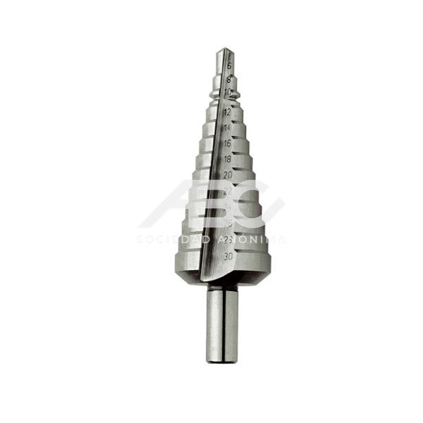 BROCA ESCALONADA HSS 13 ESCALONES 6-30MM (LARGO TOTAL 93,5MM) BOSCH 2608597520