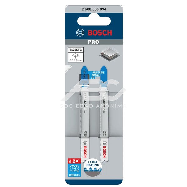 HOJA DE CALAR T121GFC 2PZ BOSCH 2608655094