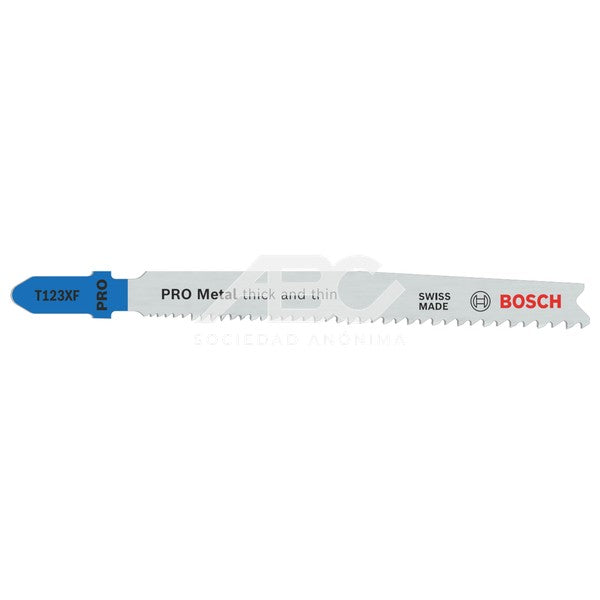 HOJA DE CALAR T123XF 2PZ.LARGA VIDA ÚTIL PARA CORTAR METAL GRUESO Y DELGADO BOSCH 2608655100