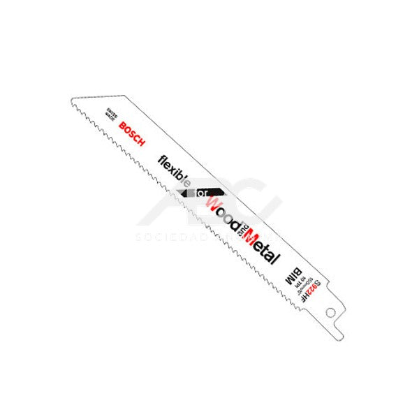 S922HF - MADERA CON CLAVOS/ METAL, CHAPAS DE METAL, PERFILES DE ALUMINIO - X 2U BOSCH 2608656039
