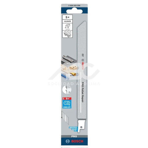 COMBINA DIENTES DUROS Y CUERPO FLEXIBLE MEDIANTE SOLDADURA BIMETÁLICA: UNA TIRA DE ACERO BOSCH 2608659008