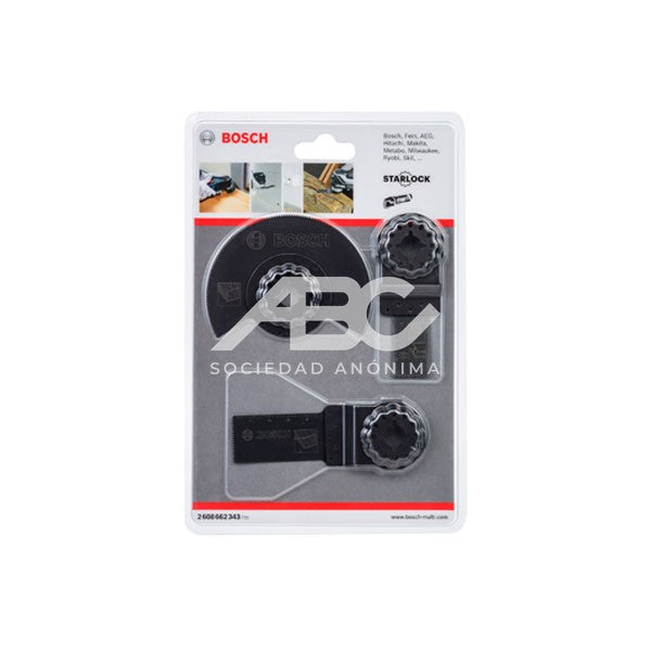 SET DE 3 PIEZAS PARA MADERA - HOJAS DE SIERRA DE INMERSIÓN + DISCO CORTE BOSCH 2608662343