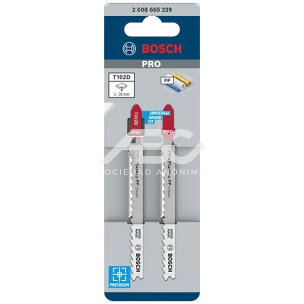 HOJA DE CALAR T102D 2PZ BOSCH 2608665239