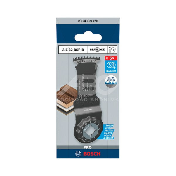 HOJA DE SIERRA DE INMERSIÓN STARLOCK PRO AIZ 32 APIB 50X32MM BOSCH 2608669070