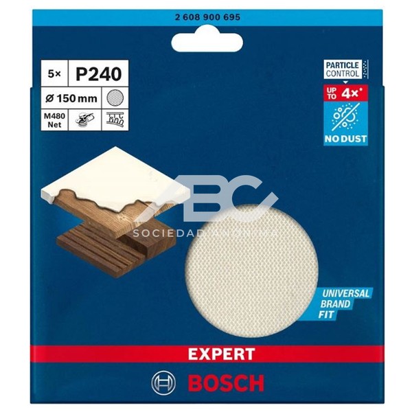 DISCO LIJA EXPERT M480 150MM G240 5 PZ BOSCH 2608900695