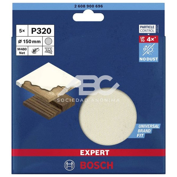 DISCO LIJA EXPERT M480 150MM G320 5 PZ BOSCH 2608900696