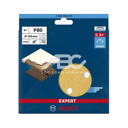 DISCO DE LIJA EXPERT C470 ANTIEMPASTE BOSCH 2608900913